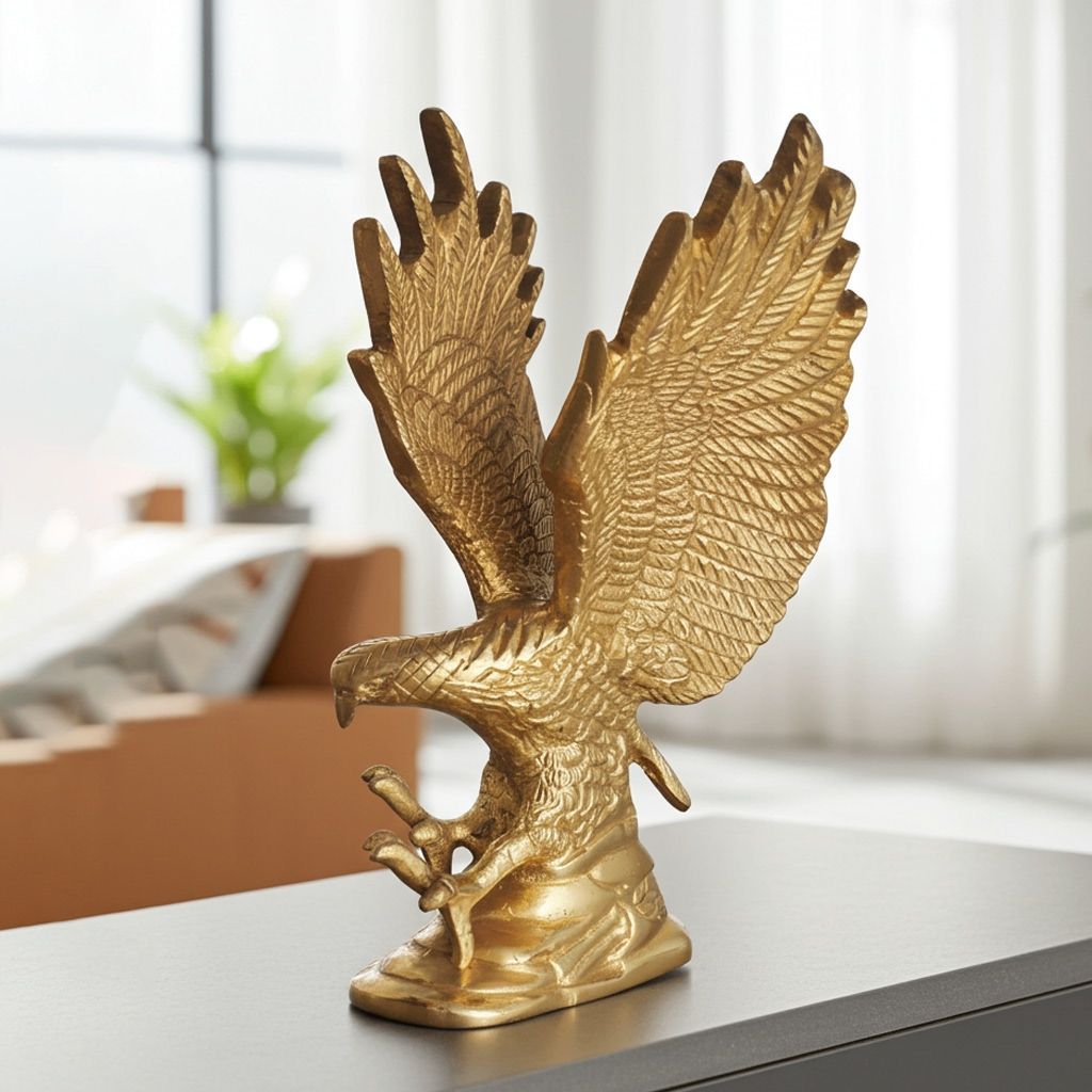 Brass Showpiece Eagle Statue (ANMAS006 B)