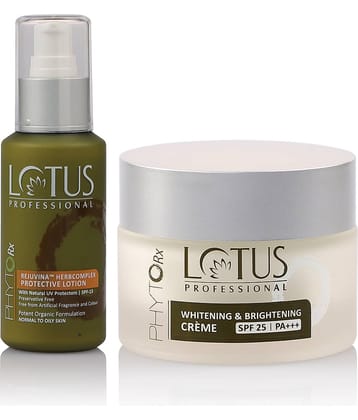 Lotus Professional Rejuvina Herbcomplex Body Lotion 100ml + PhytoRx Face Cream 50g (Pack of 2)