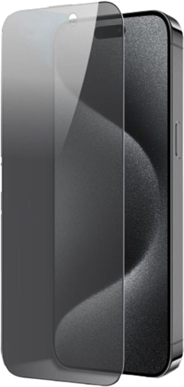 PLUGTECH Advanced Tempered Glass With Anti-Explosion 9H Hardness Edge-To-Edge Coverage Screen Guard for iPhone 15 PRO MAX