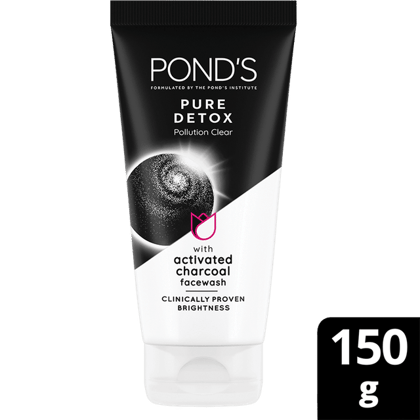 Pond's Pure Detox Anti-Pollution Purity Face Wash With Activated Charcoal|| 15 g
