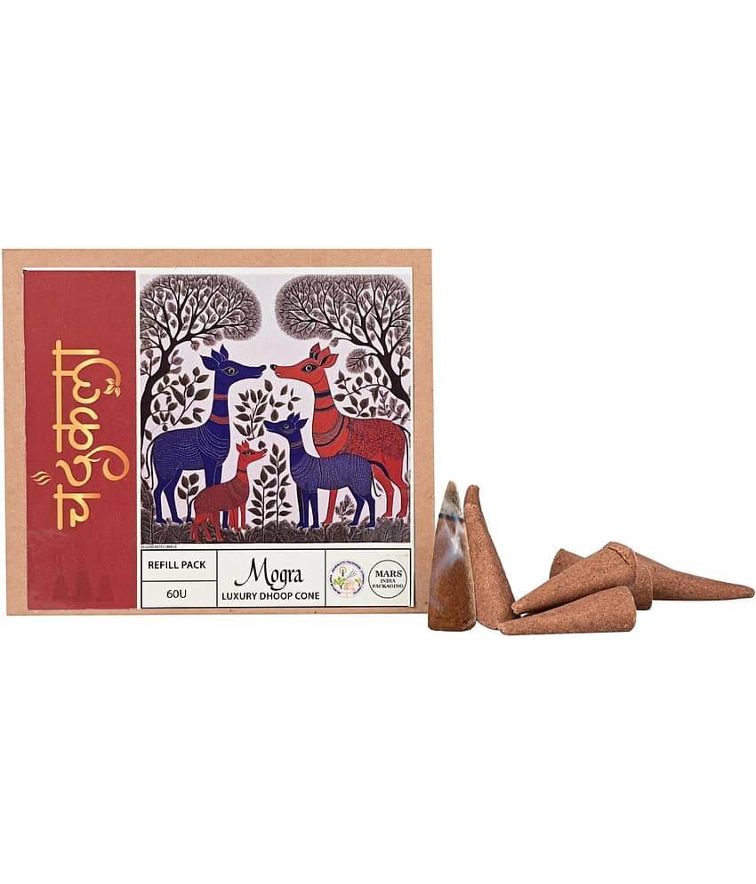 Chandrakala Incense Dhoop Cone Mogra 60 Pieces ( Pack of 1 )