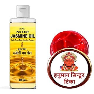 Pure And Natural Chameli Ka Tel With Hanuman Ji Sindoor Tika