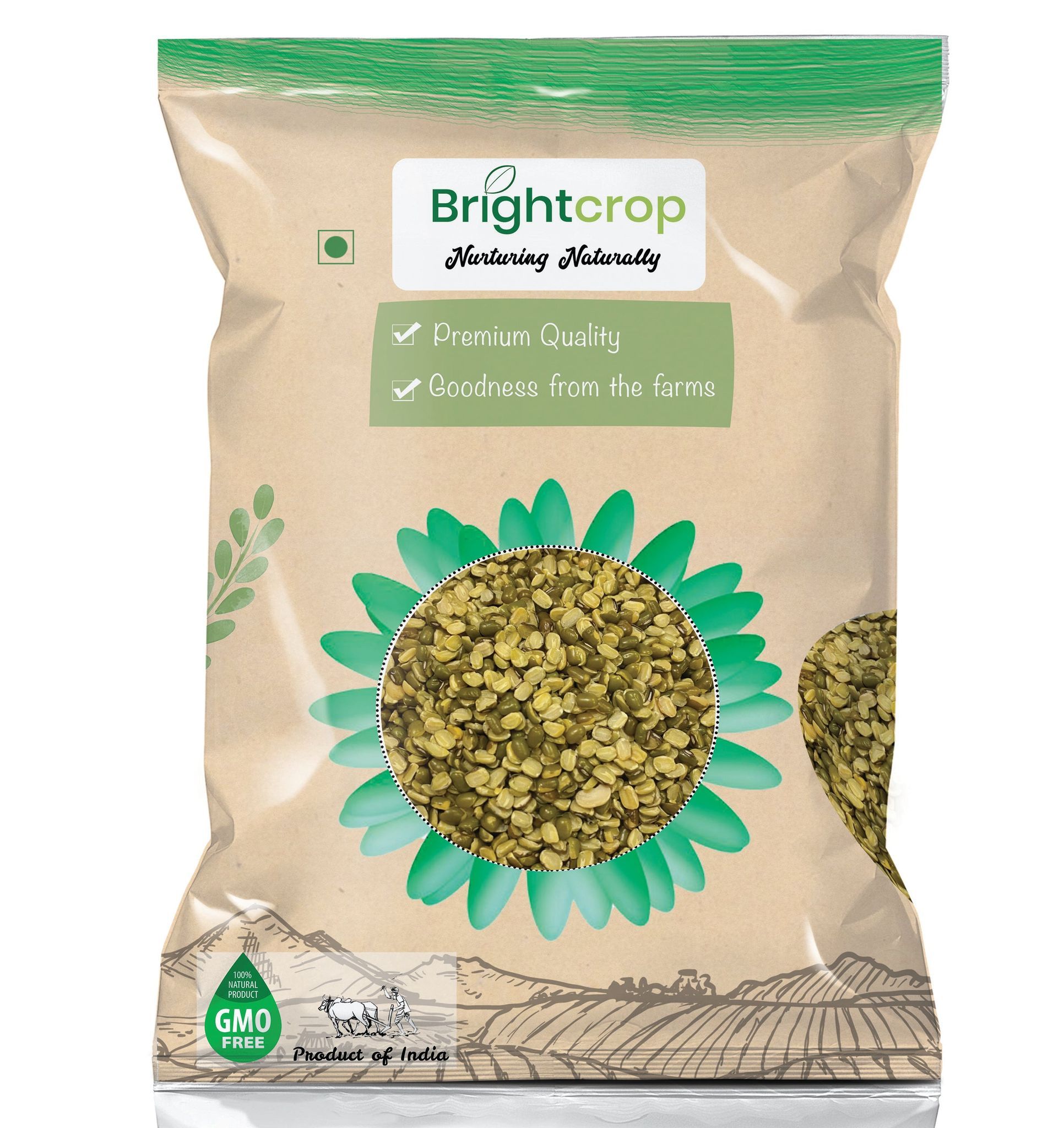Moong Dal Chilka | Green Gram (Split) (1Kg Pack)