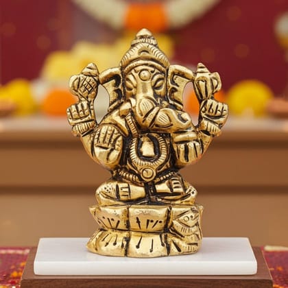 Brass Showpiece Ganesh Ji God Idol Statue, Height : 2.2 Inch (BSMAS1474 G) Brass Showpiece Ganesh Ji God Idol Statue, Height : 2.2 Inch (BSMAS1474 G)