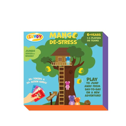 Mango De-Stress Fun Board Game for Kids | Emotional Regulation & Mindfulness Play | Interactive Adventure with Cards, Tokens & Dice | Family & Cooperative Game for 2-4 Players Mango De-Stress Fun Board Game for Kids | Emotional Regulation & Mindfulness Play | Interactive Adventure with Cards, Tokens & Dice | Family & Cooperative Game for 2-4 Players