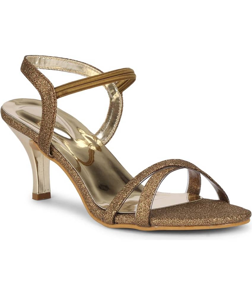 Saheb - Gold Women's Sandal Heels