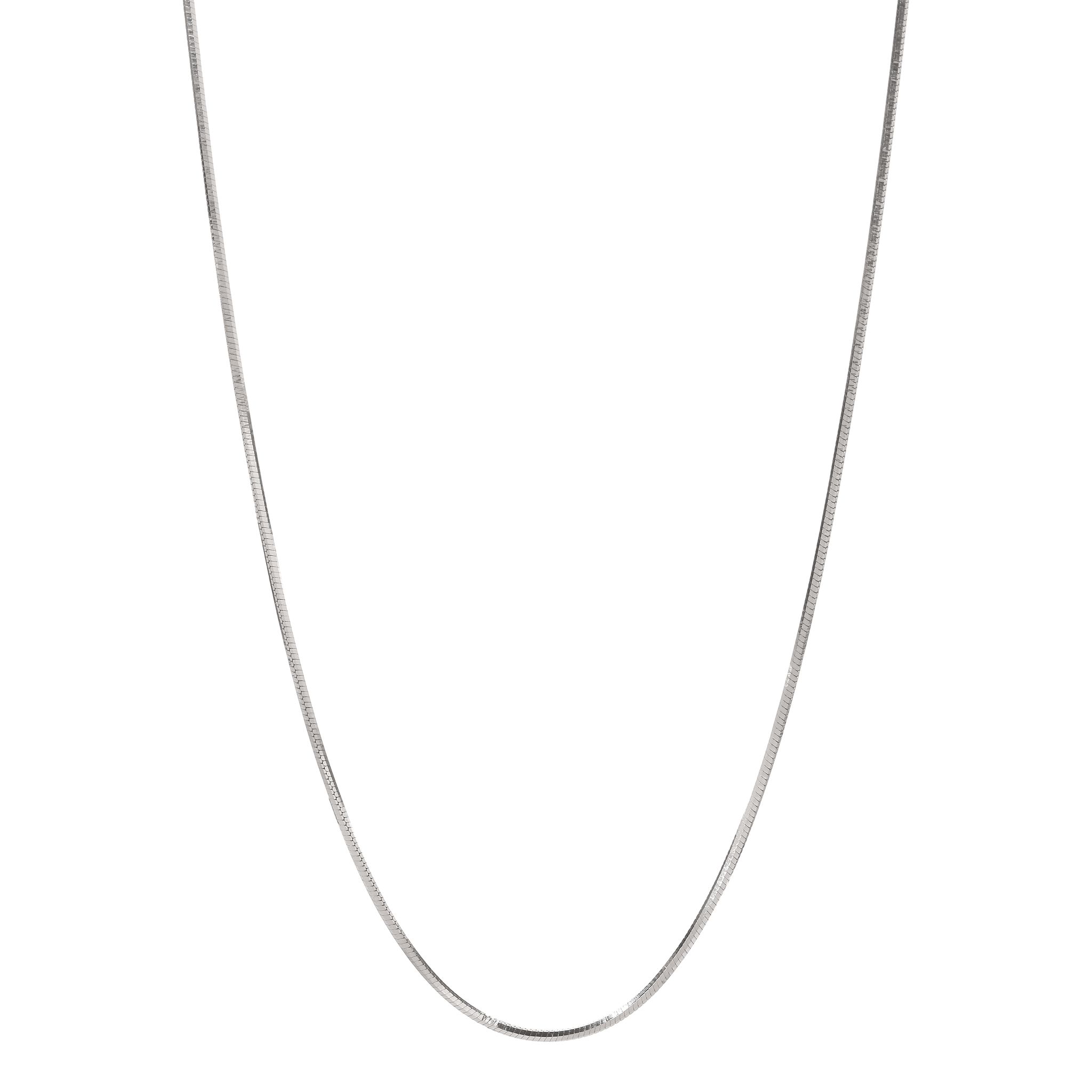 925 Sterling Silver Snake Chain Necklace for Women & Men | Smooth Flat Chain | Minimalist Everyday Jewelry I Weight - 7 g