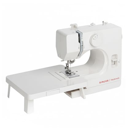 SINGER Tailor Mate Straight Stitch Sewing Machine with Free Arm | LED Light, Foot Pedal & Extension Table | 3 Stitch Length Options | 1-Year Warranty | Gifts for Woman SINGER Tailor Mate Straight Stitch Sewing Machine with Free Arm | LED Light, Foot Peda
