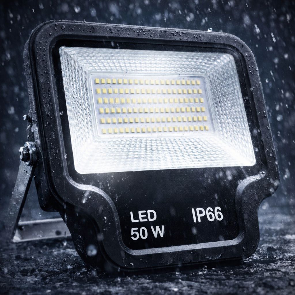 SPARKWORLD 50 Watt TV Model IP66 Waterproof Led Flood Light Outdoor Lamp (White)