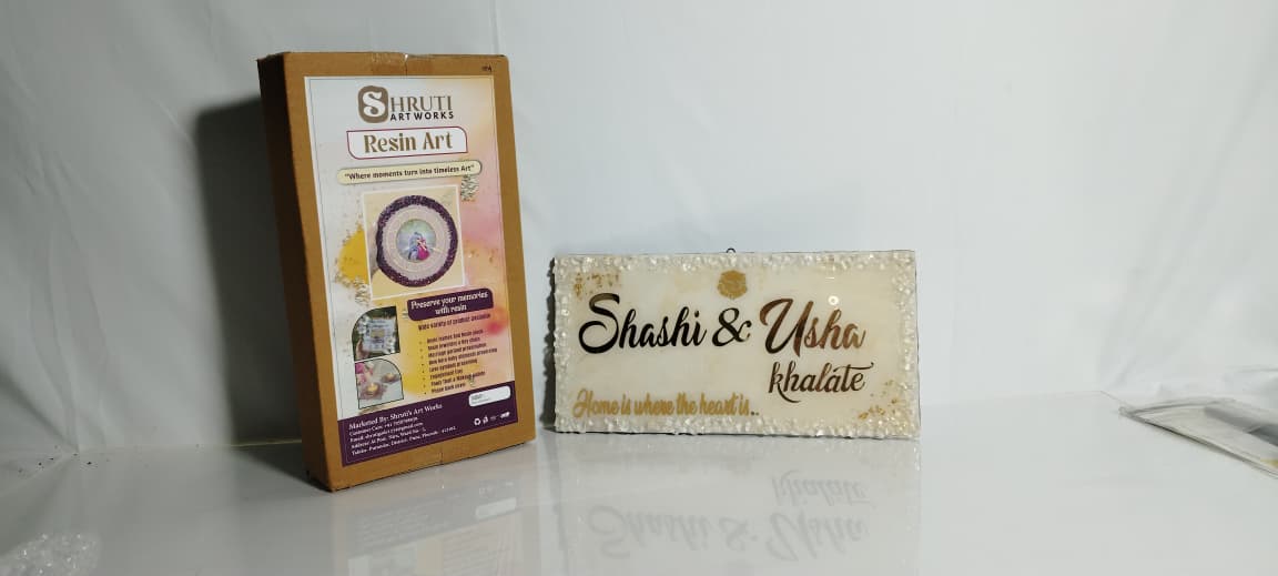 Resin Art Nameplate 1 Piece Each