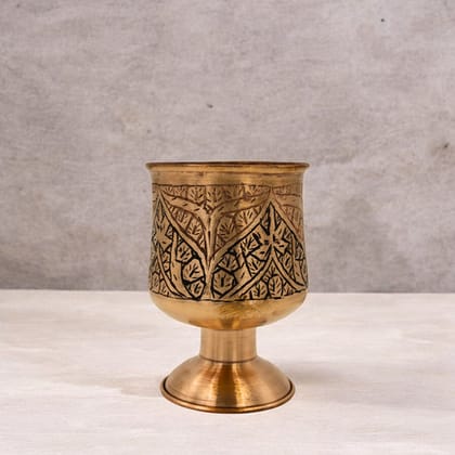 Kashmiri Copper Black Glass