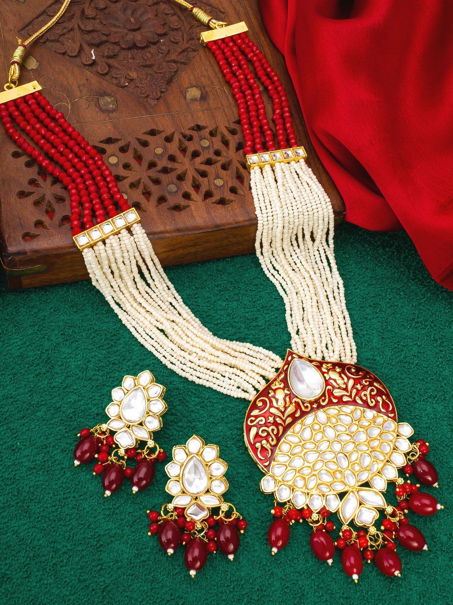 Morison Golden Radiance Necklace Set Designed for Celebrations