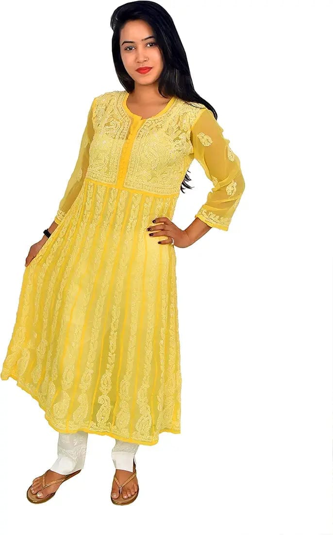 Yogdaar Chikankari Anarkali