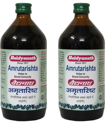 Baidyanath Amrutarishta Bacterial Infection Liquid 220 Ml Pack of 2