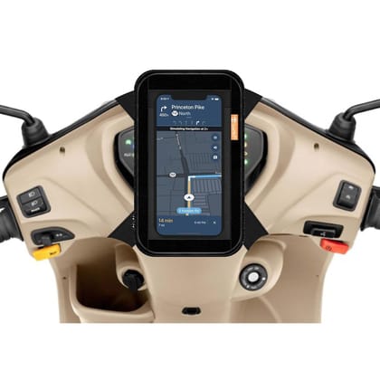Universale Mobile Holder/Stand/Mount Pouch for Scooters Scooty Activa Jupiter EV's | X1 Model... Black