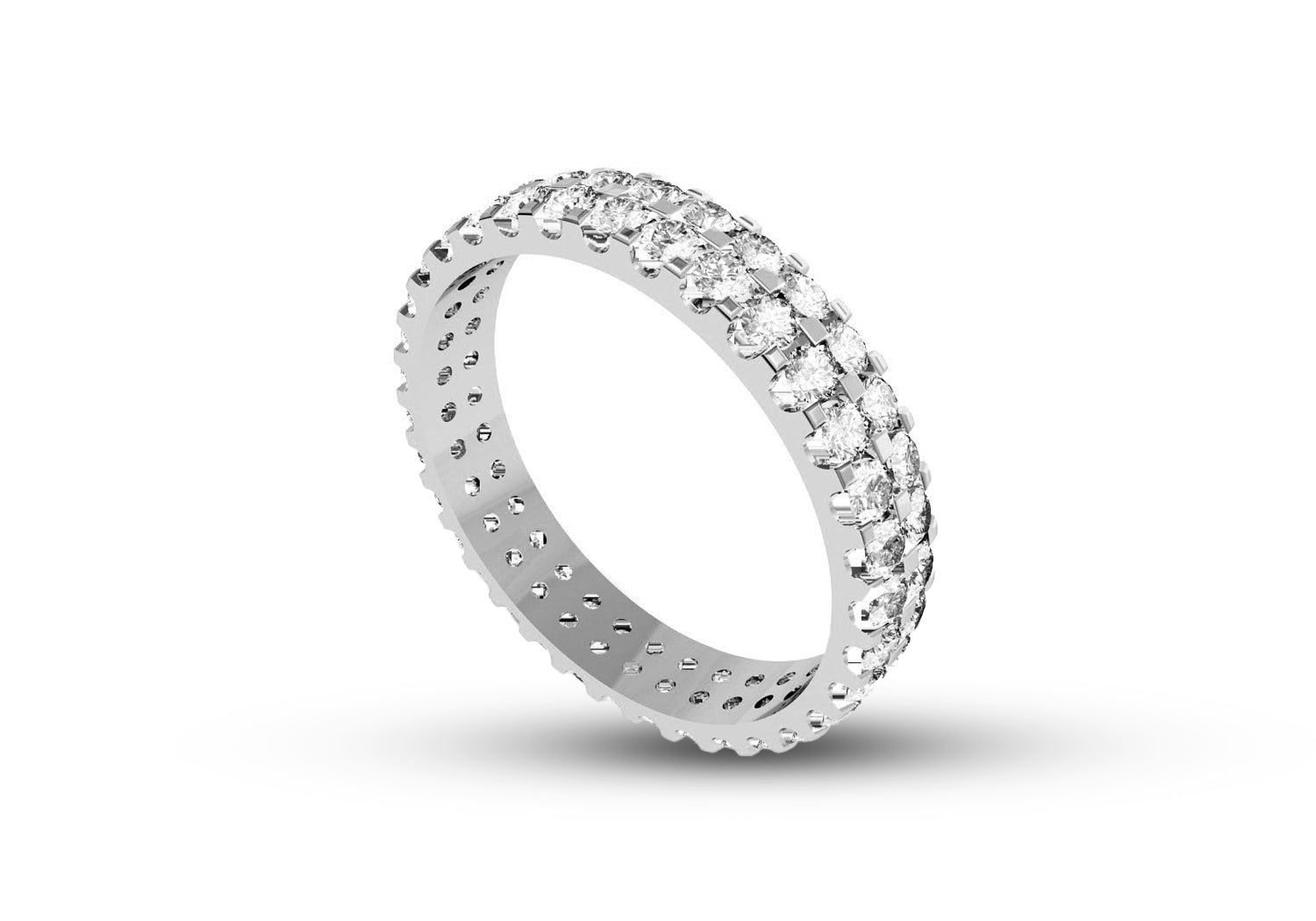 Two Lanes Eternity Ring