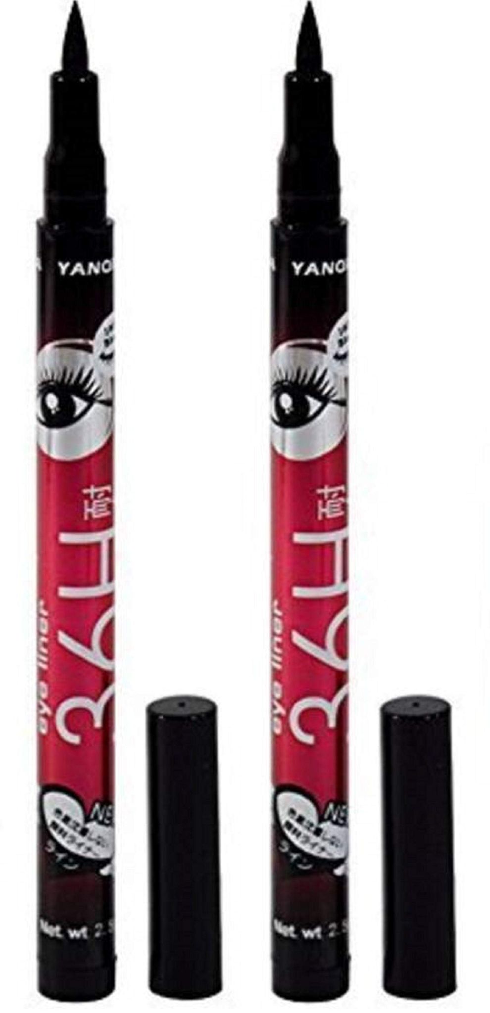 Tiny Deal Liquid Waterproof Lash Eyeliner Pencil (Black) - Pack of 2