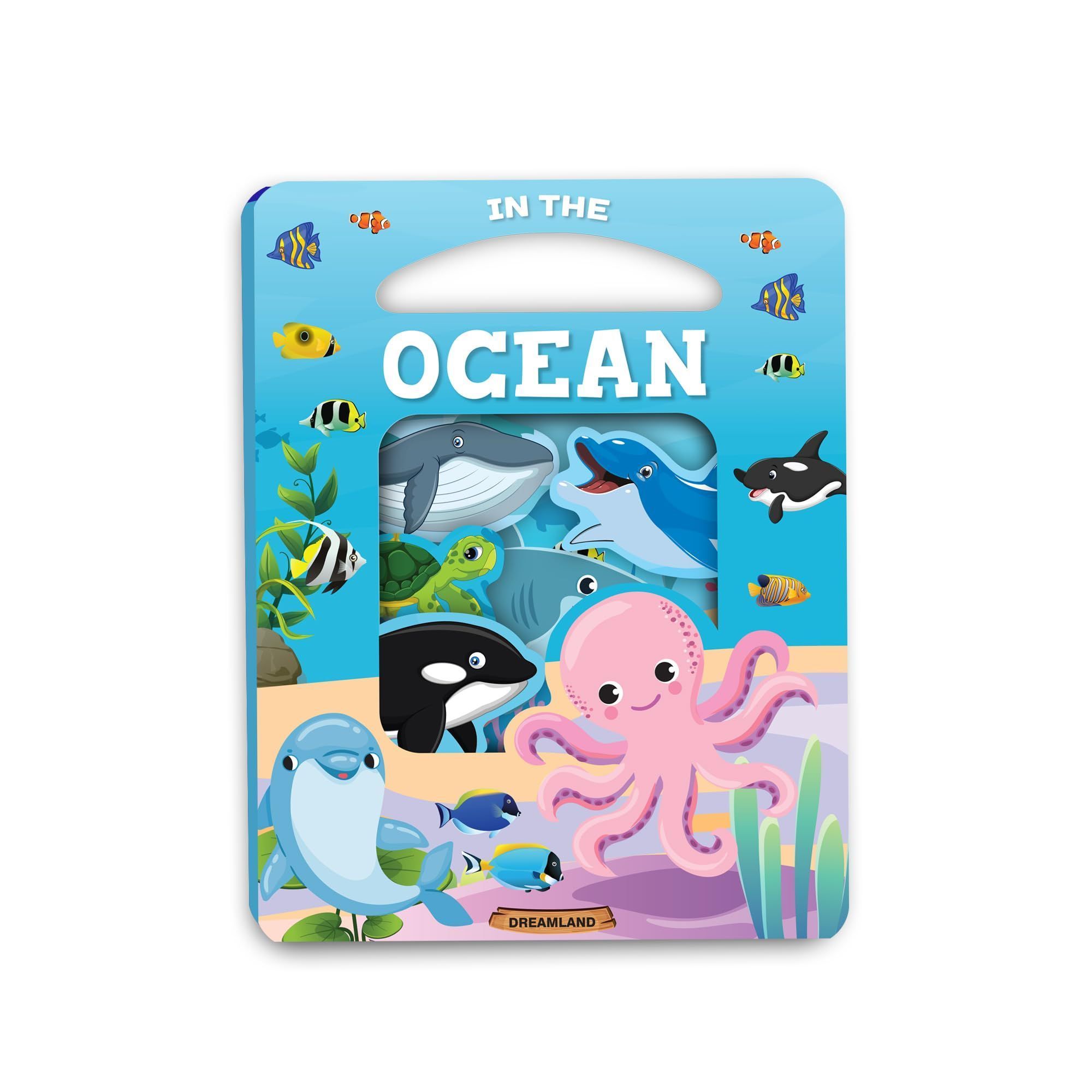 Die Cut Window Board Book - In the Ocean Picture Book for Children Educations Board Book for Kid Die-Cut Shape Board Books [Board book] Dreamland Publications