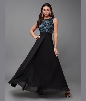 Miss Chase Women Georgette Self Design Gown ( Multi Color )