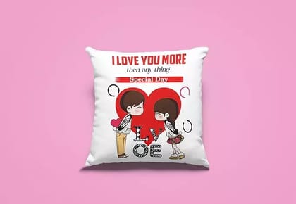 Arni Arts Special Day Cushion Cover For Lovely Couple 16x16 Inch