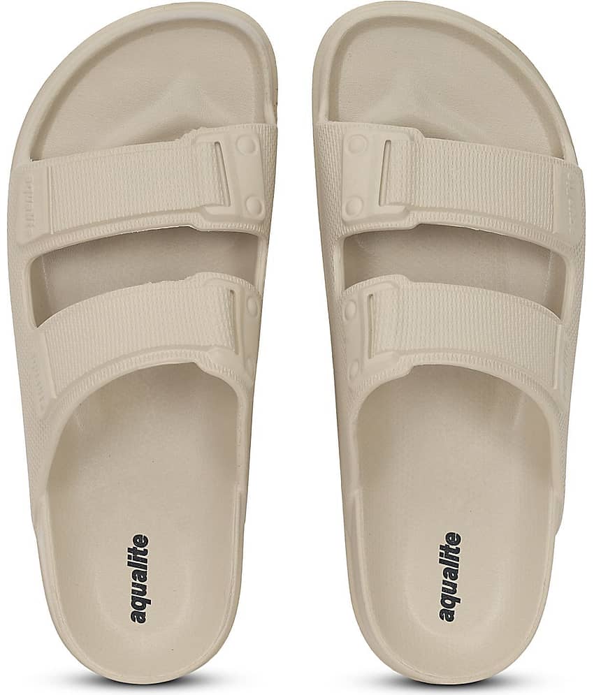 Aqualite Beige Men's Slide Flip Flop