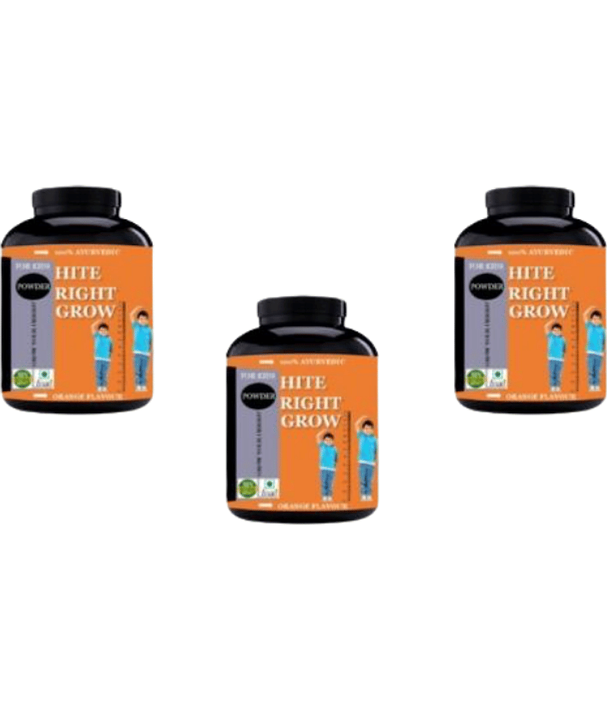 Hindustan Herbal HITE RIGHT GROW (ONLY FOR KIDS) 0.3 kg Powder Pack of 3