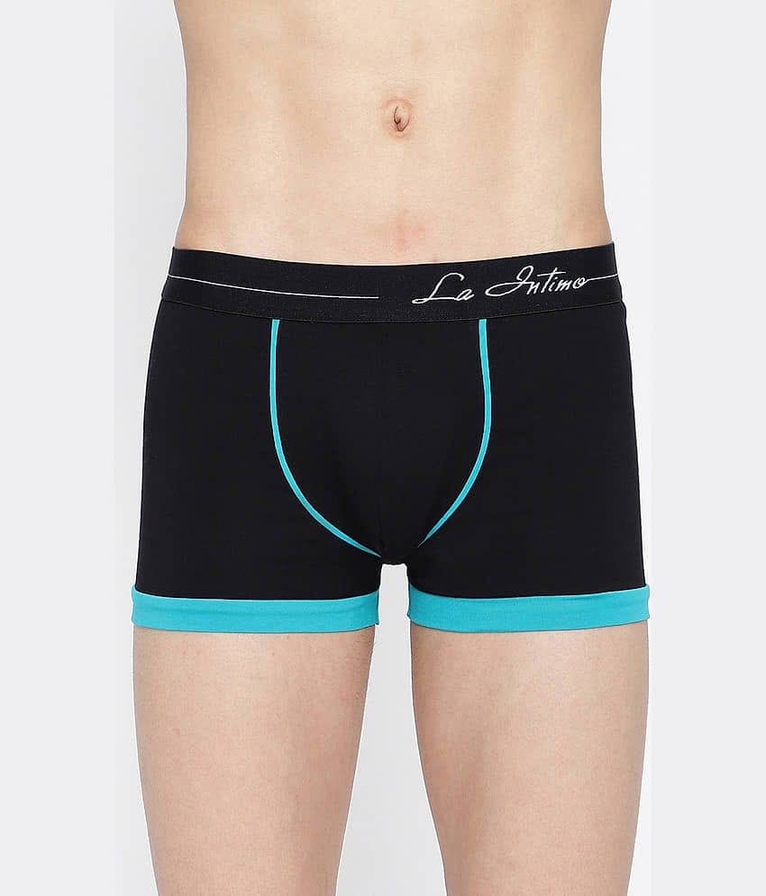 La Intimo Pack of 1 Cotton Trunks For Men's ( Yellow )