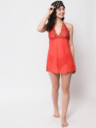 Klamotten Women's Sheer Babydoll Dress B43Rd