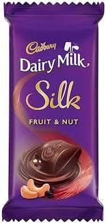 Cadbury Dairy Milk Silk Fruit & Nut Chocolate Bar 55g Cadbury Dairy Milk Silk Fruit & Nut Chocolate Bar 55g