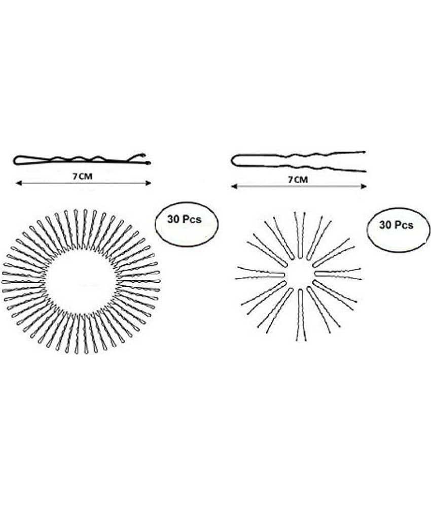 FOK Black Casual Hair Pin