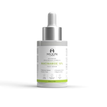 MADLYN BEAUTY REDEFINED Vitamin C Face Serum (Advanced) With Vit E, & Ferulic Acid For Glowing Skin | Advanced Brightening Formula With Power of Vit C & E, Ferulic Acid & Fullerenes | 30ml