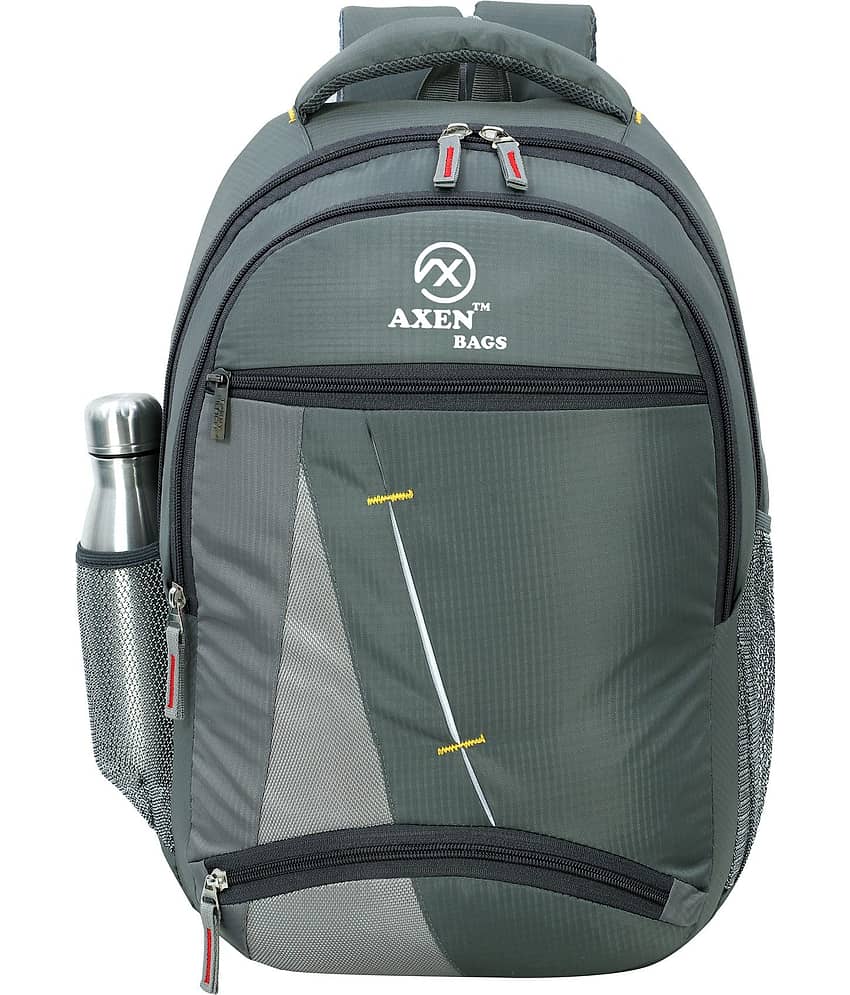 AXEN BAGS 30 Ltrs Polyester Backpack *For Men ( Grey )