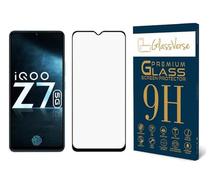 GlassVerse Anti-Shatter Tempered Glass For Vivo Iqoo Z7 5G Smartphone (Pack of 1) With Free Installation Kit Full Screen Coverage-6.38 Inch GlassVerse Anti-Shatter Tempered Glass For Vivo Iqoo Z7 5G Smartphone (Pack of 1) With Free Installation Kit Full 