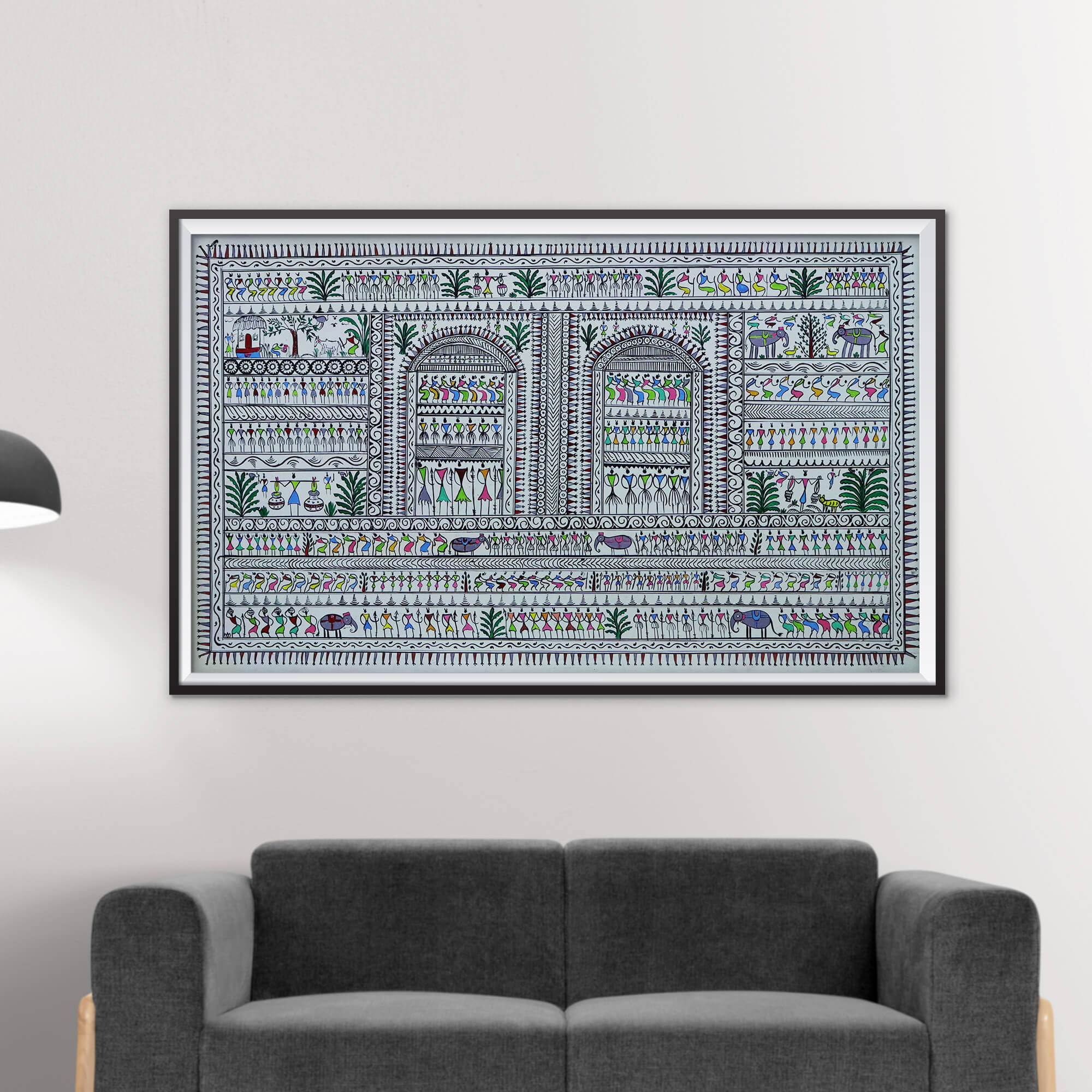 Saura Tribal Artwork with Pattachitra