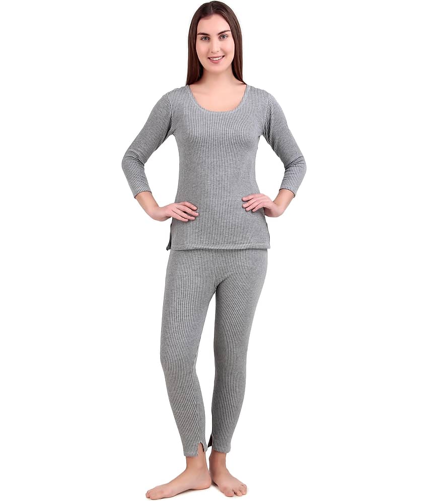 HAP Cotton Blend Thermal Sets - Grey Pack of 1