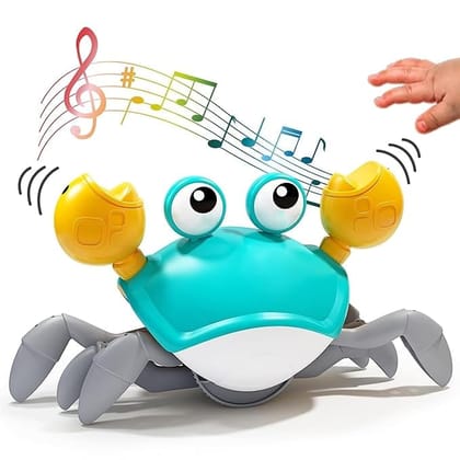 Crawling Crab Baby Musical Kids Toy with LED Lights and Rechargeable Batteryassorted colour Crawling Crab Baby Musical Kids Toy with LED Lights and Rechargeable Batteryassorted colour