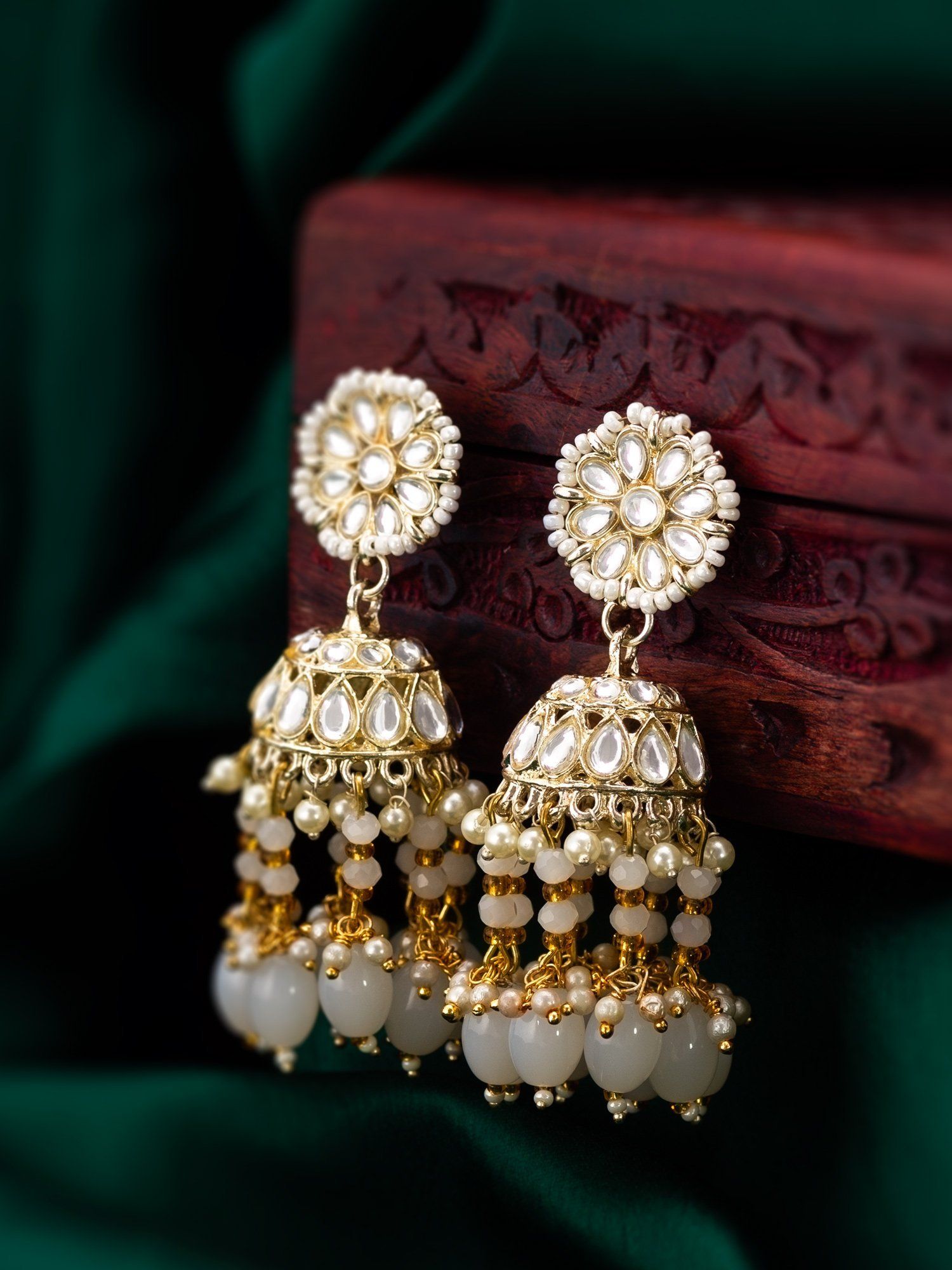 Morison Golden Spiral Earrings Artistic Elegance in Motion