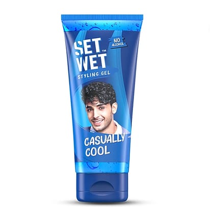 Set Wet Styling Hair Gel For Men - Casually Cool, 100 Ml Tube Set Wet Styling Hair Gel For Men - Casually Cool, 100 Ml Tube