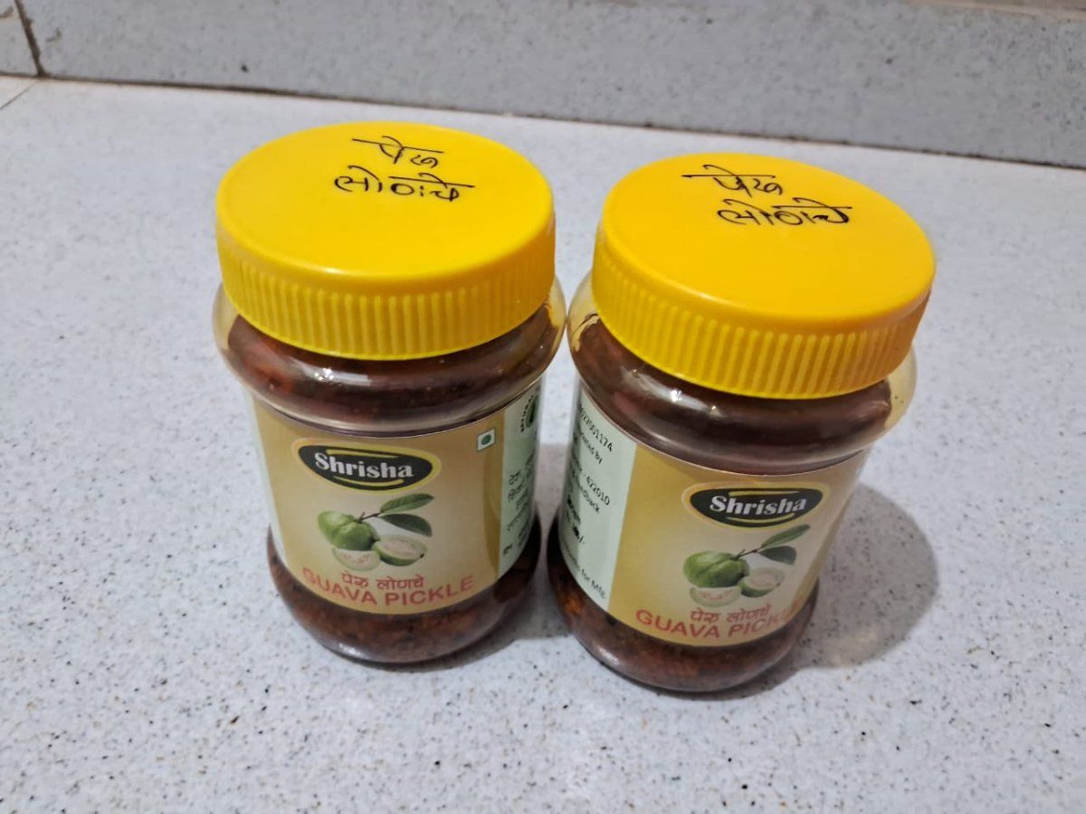 Shrisha Guava Pickle (200g) | Traditional Tangy & Spicy | Authentic Indian Condiment