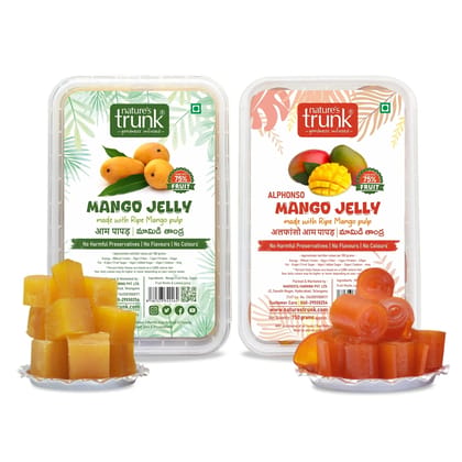 Nature's Trunk Combo Pack - Alphonso Mango Jelly + Mango Jelly - 750g Each 750g * 2 Pack