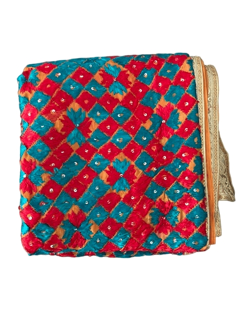 Half Pure Hand Made Dupatta 