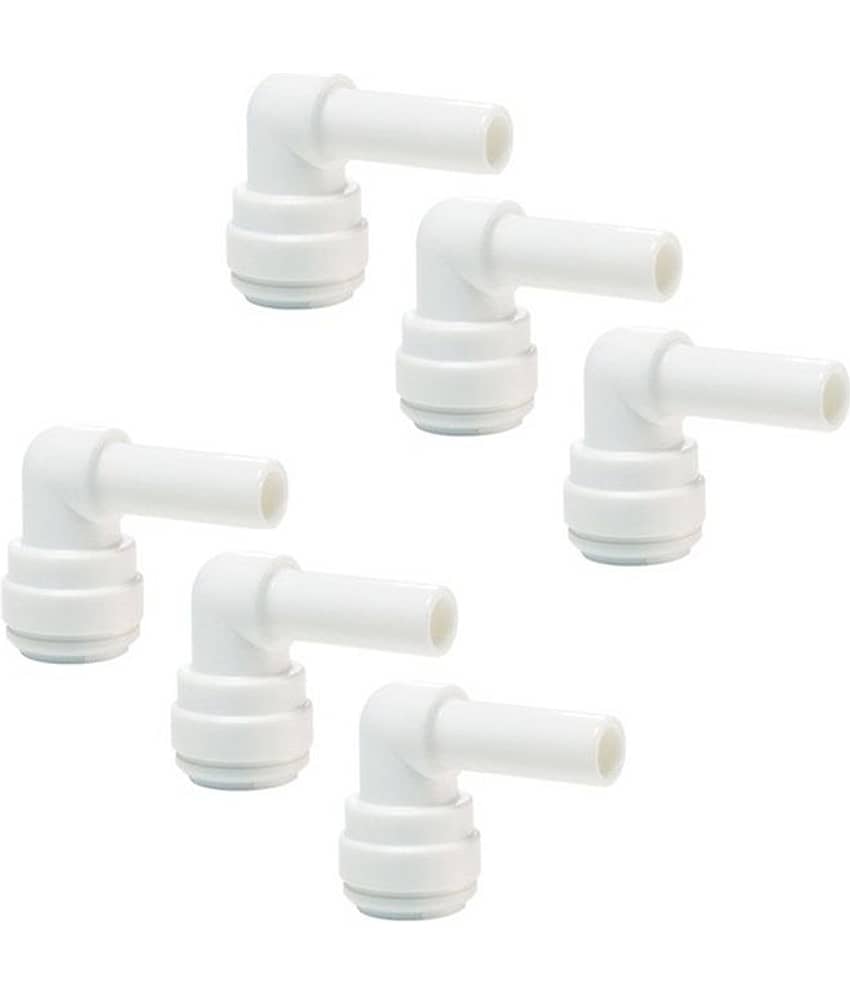 Roservice - Steam Elbow Connector 1/4" 6 Pcs For Membrane Housing For Ro,Uv