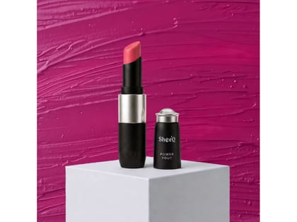 Sheeq Power Pout - Creamy Matte Bullet Lipstick - Candy - 01