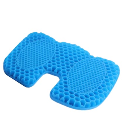 EZYFIT Medical-Grade Gel Seat Cushion for Tailbone Pain, U-Shape Honeycomb Design with Non-Slip Cover, Breathable Coccyx Cushion for Back, Spine & Long Sitting � Chair & Car Use