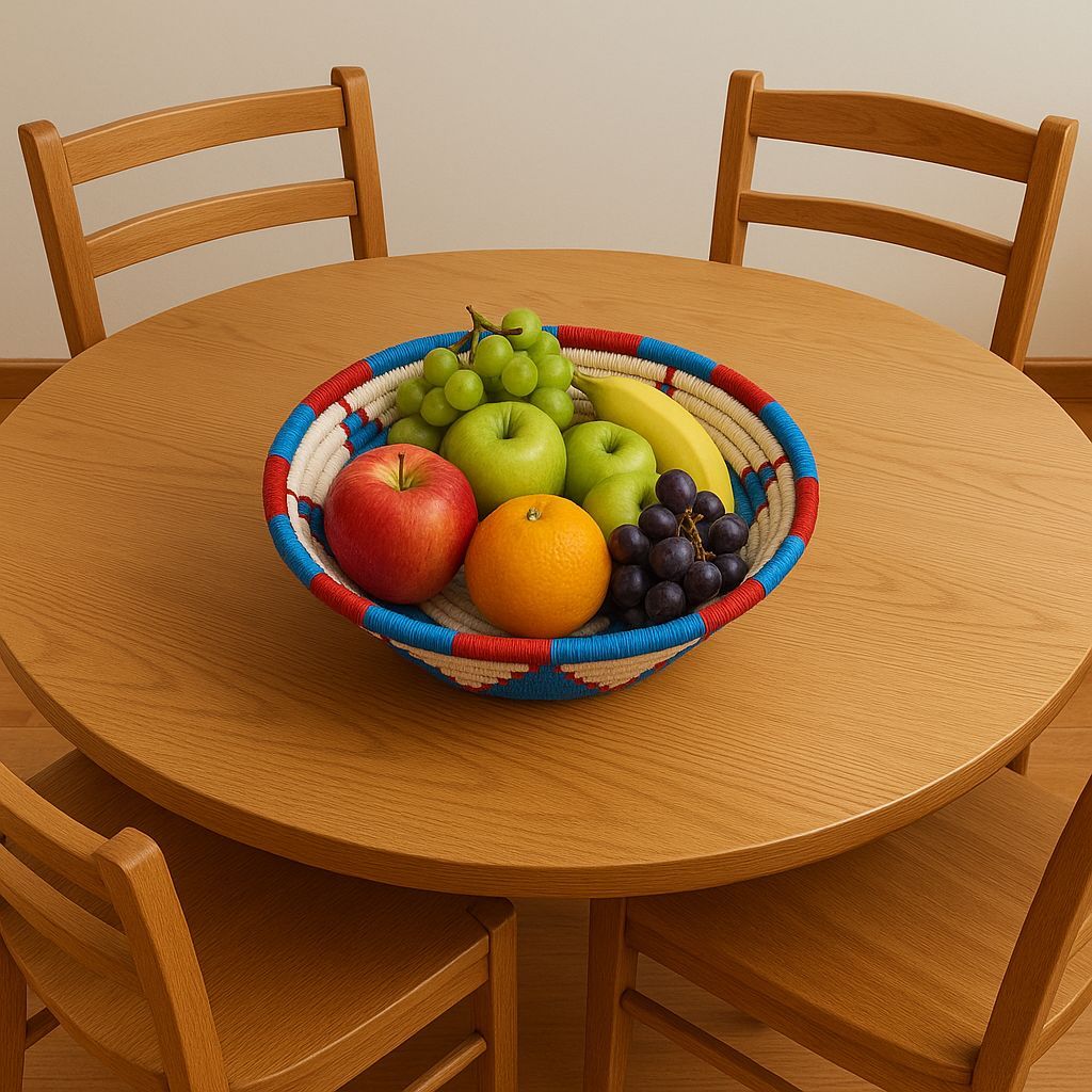 Colourful Tiger Grass Fruit Basket