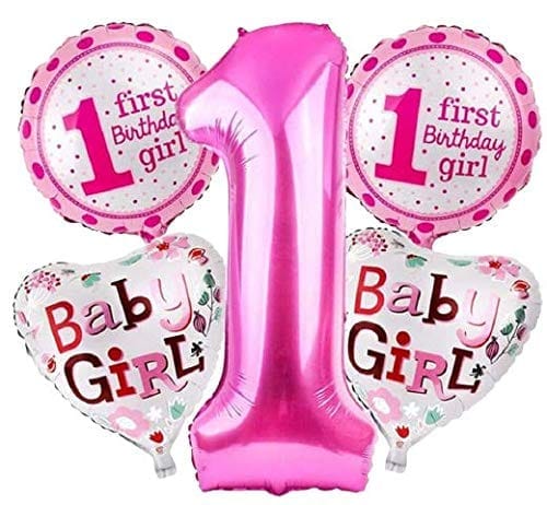 1st Birthday Girl Set Of 5