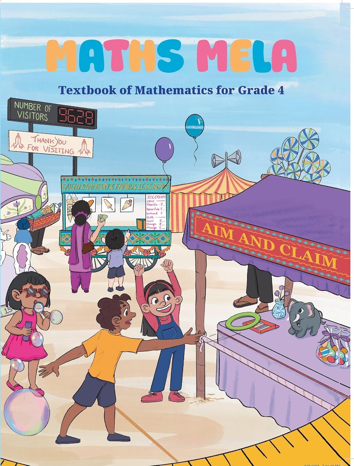 Maths Mela Textbook of Mathematics for Grade 4, Illustrated Fair Theme Edition