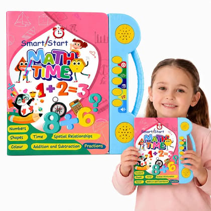 Braintastic Math Time Interactive Sound Book for Kids | Educational Learning Book with Sound Buttons | Numbers, Shapes, Time, Addition & Subtraction Learning Toy for Toddlers & Preschool Children Braintastic Math Time Interactive Sound Book for Kids | Educational Learning Book with Sound Buttons | Numbers, Shapes, Time, Addition & Subtraction Learning Toy for Toddlers & Preschool Children