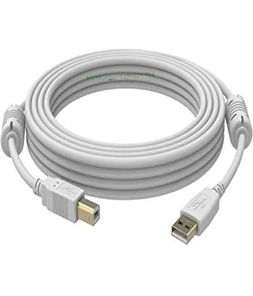 EKRAJ 1.5m Printer Cable USB A Male to B Male Printer, Scanner Cable - White