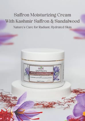 MAAZ Herbal Care Saffron Moisturizing Cream 100 gm for Radiant and Hydrated Skin